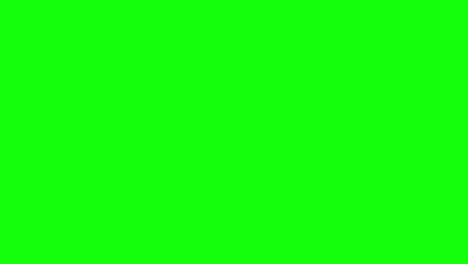 Horizontal-transition-of-orange-circle-scrolling-on-green-screen
